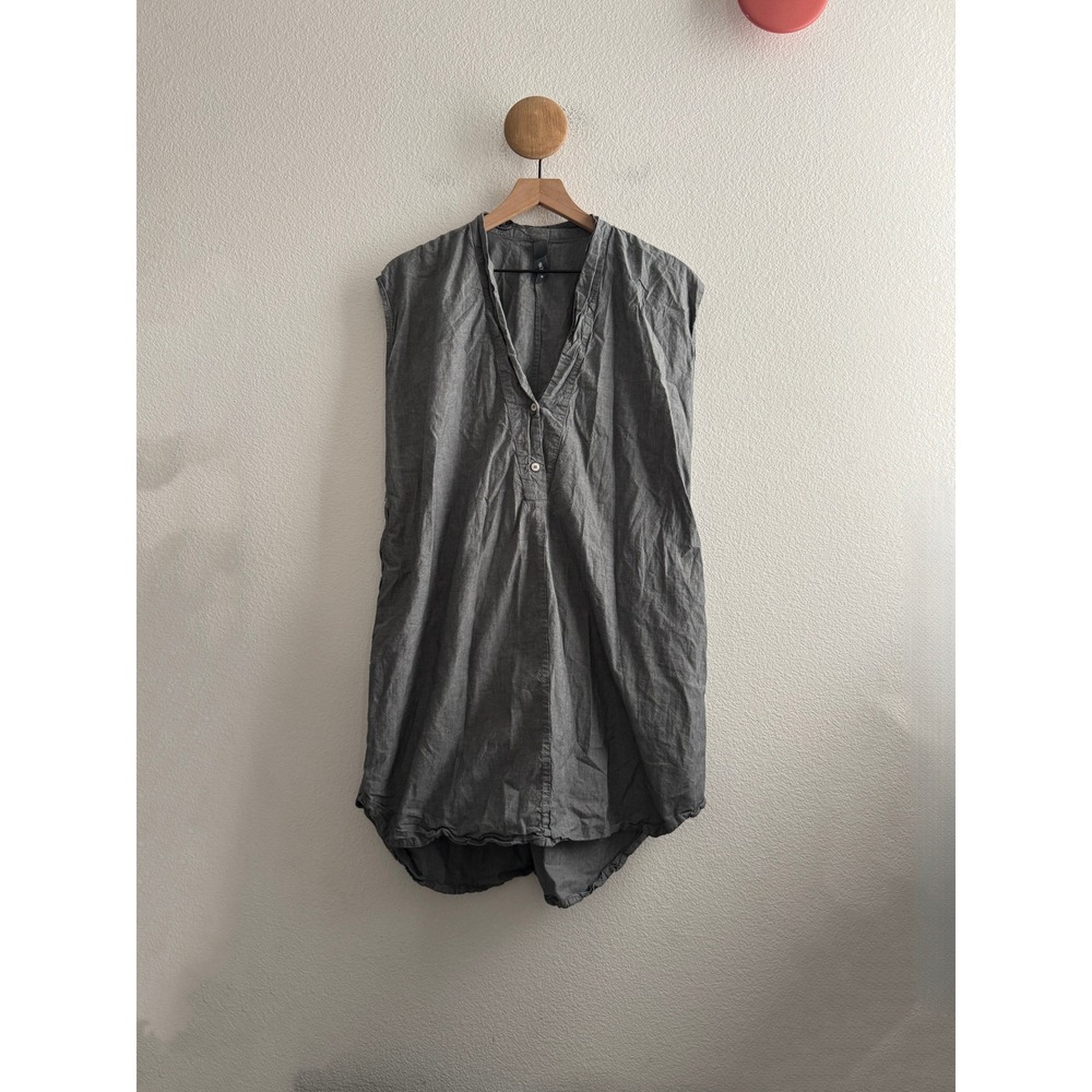 Kowtow Organic Cotton Sleeveless V-Neck Tunic Dress Size Medium
